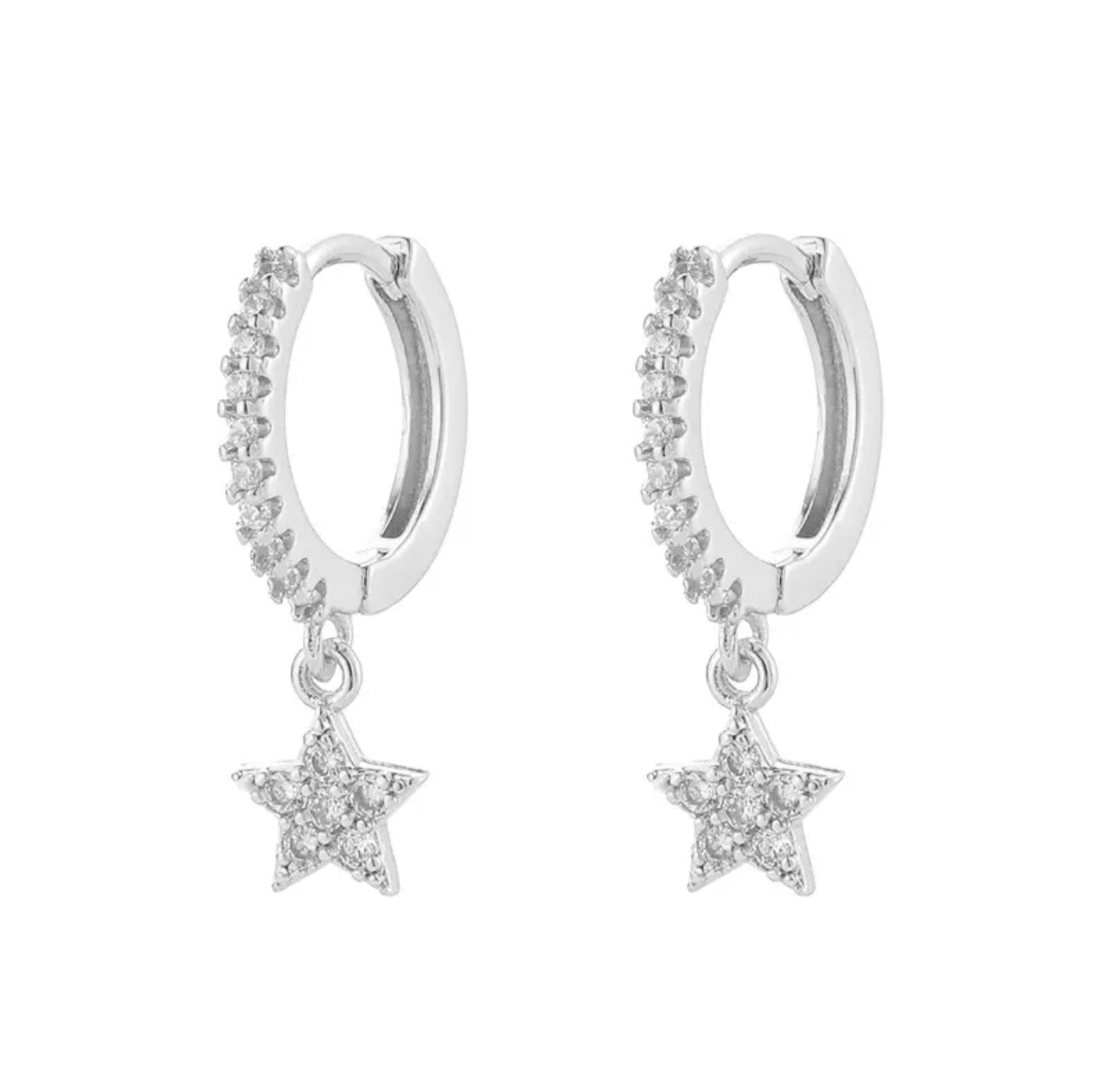 Argollas Estrella Con Circones