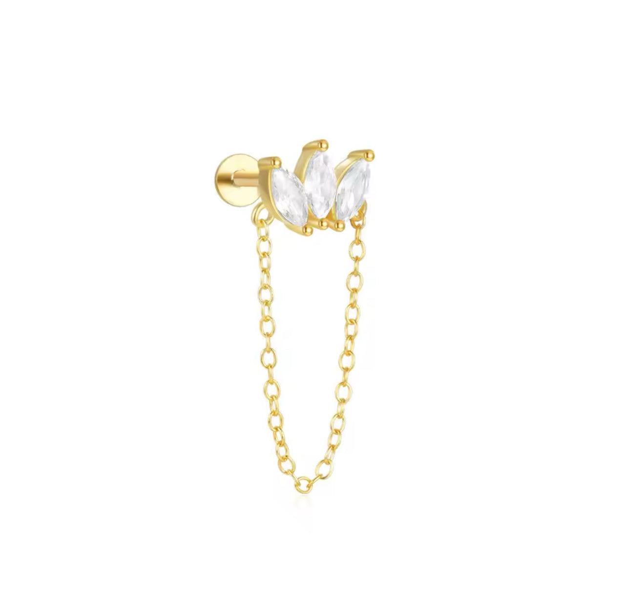 Piercing Hoja Cadena