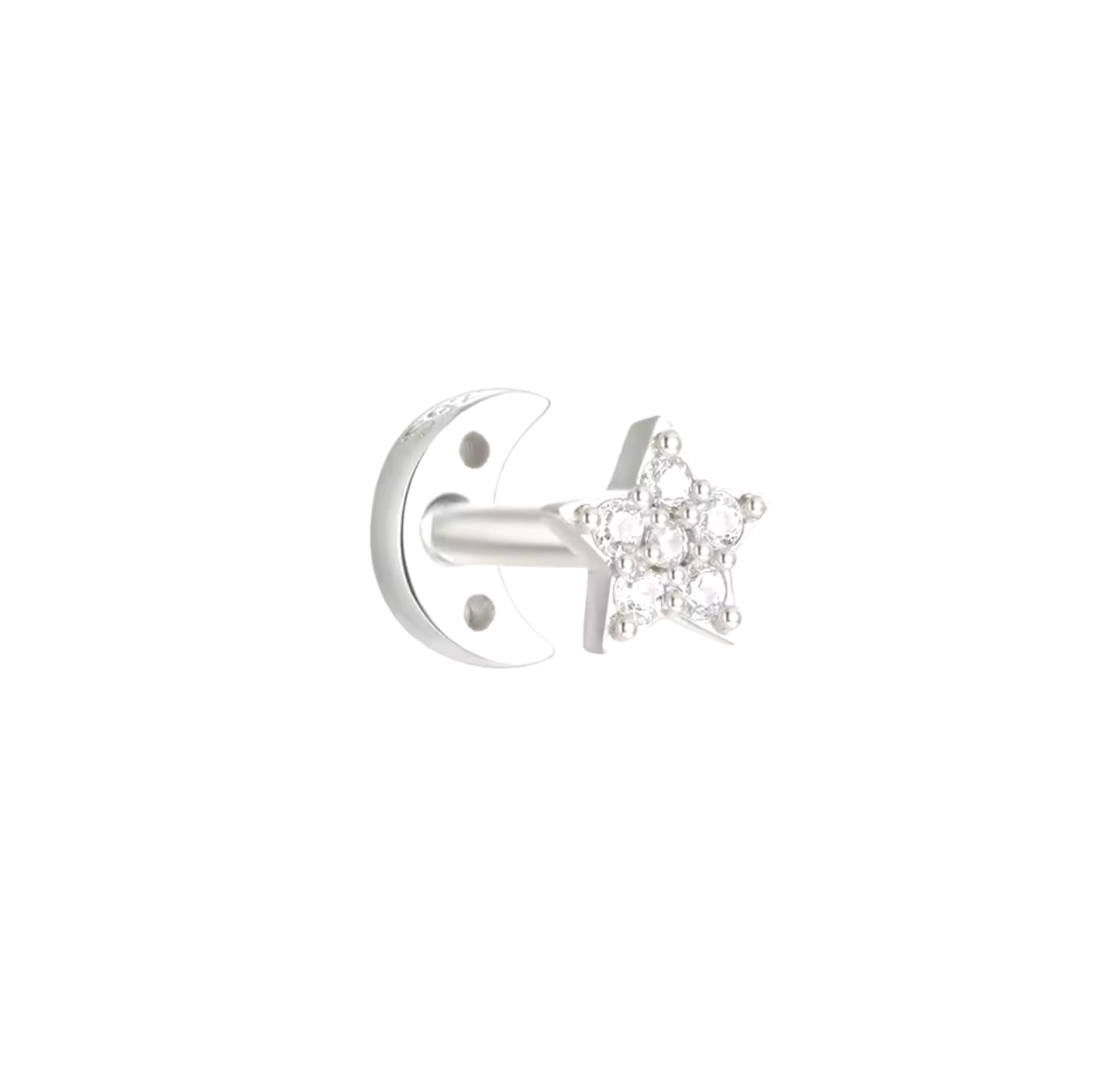 Piercing Luna y Estrella 2 en 1