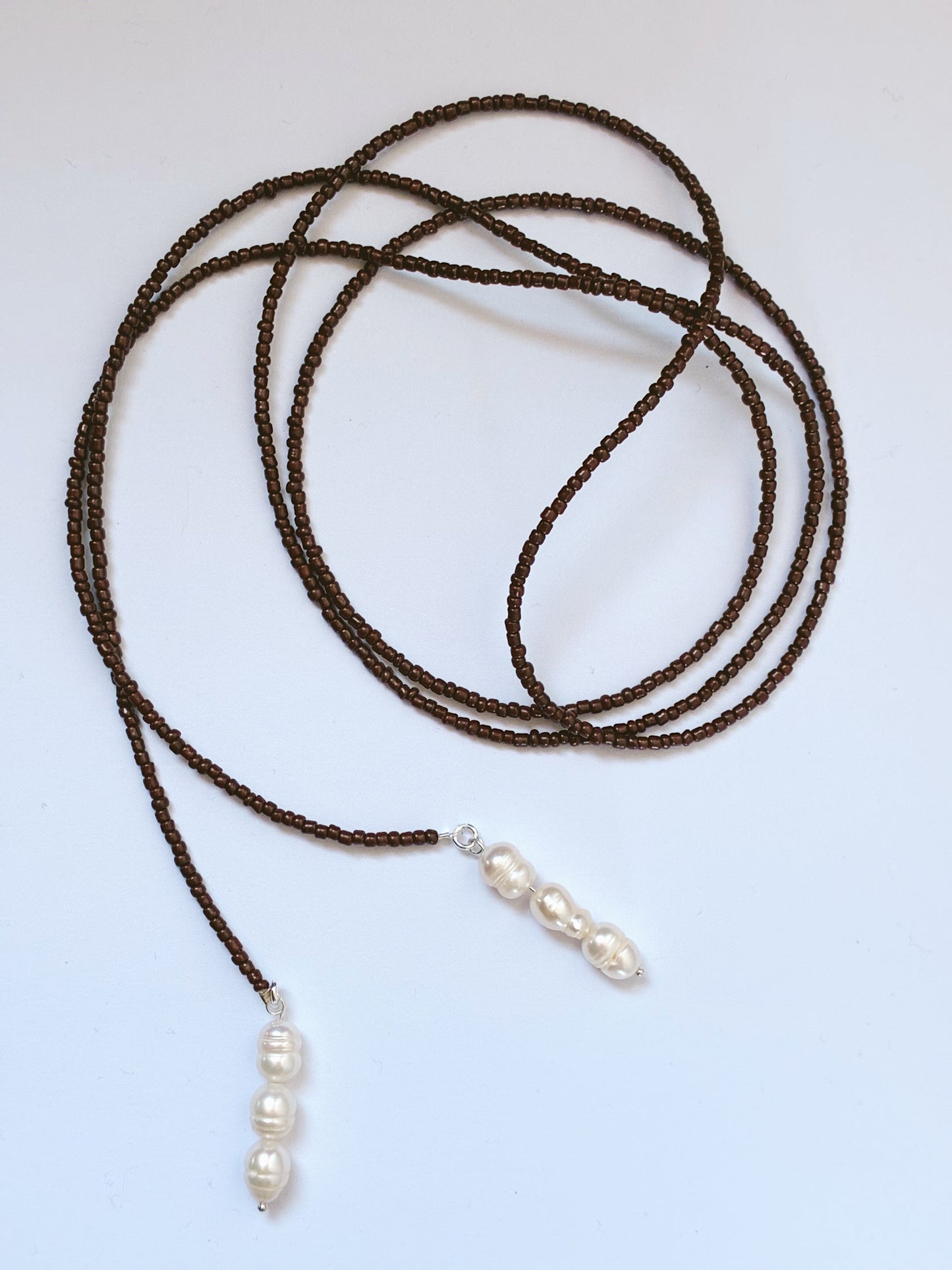 Collar Largo Multiformas Perlas