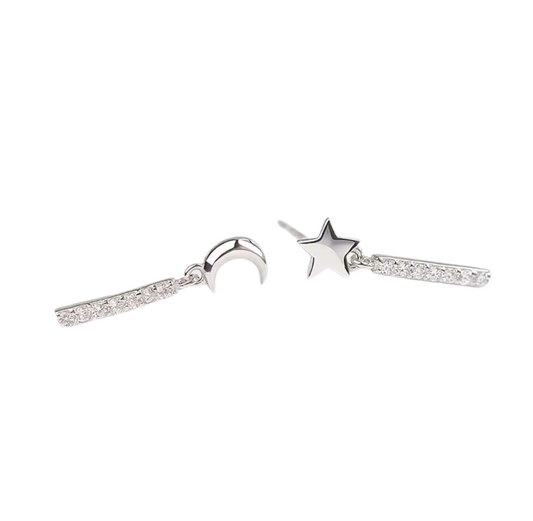 Aros Luna Y Estrella Circones
