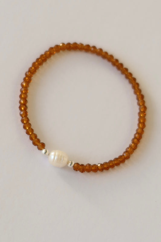 Pulsera Perla Dorada