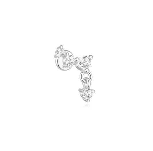 Piercing Tope Circones Y Colgante
