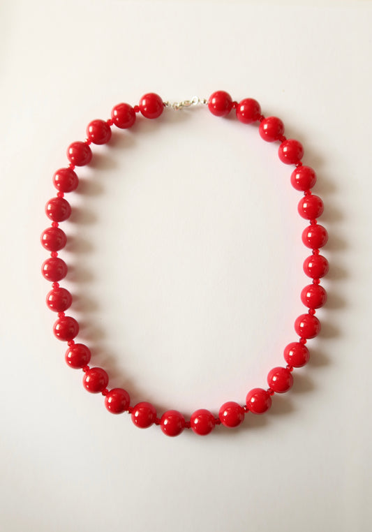 Collar Piedra Jade Coral