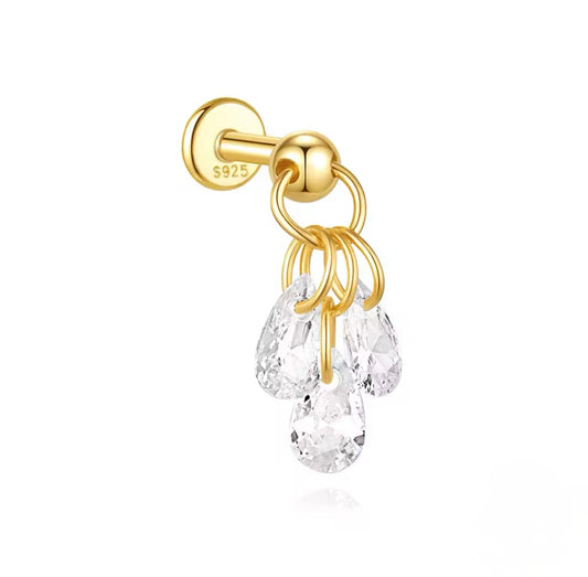 Piercing Tope Circones Colgantes