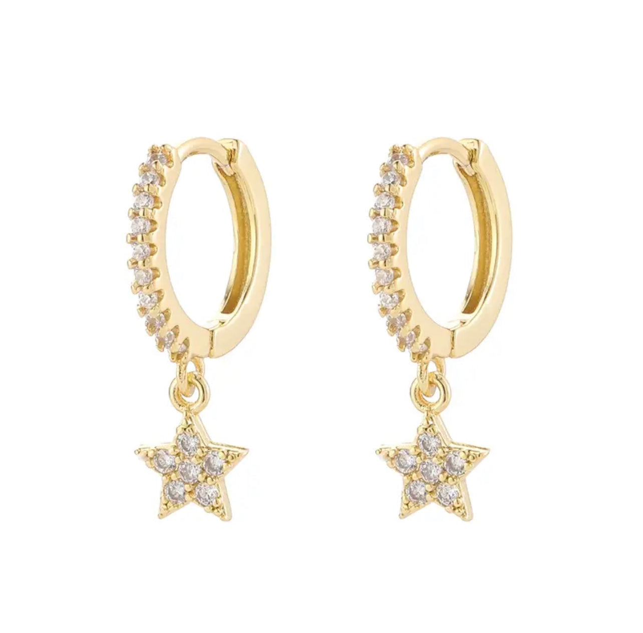 Argollas Estrella Con Circones