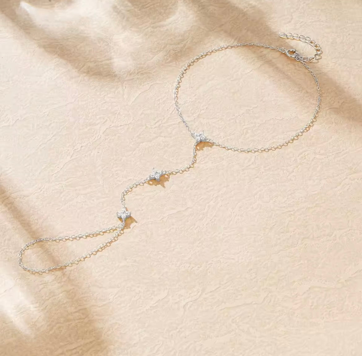 Pulsera Anillo Flores