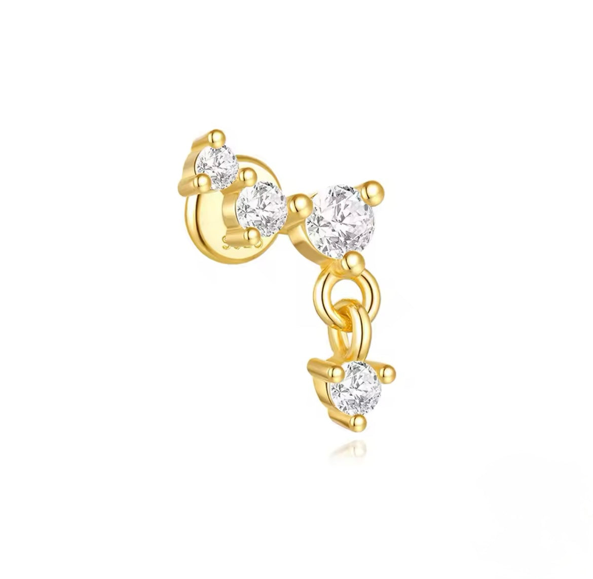 Piercing Tope Circones Y Colgante
