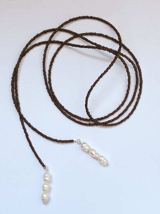 Collar Largo Multiformas Perlas