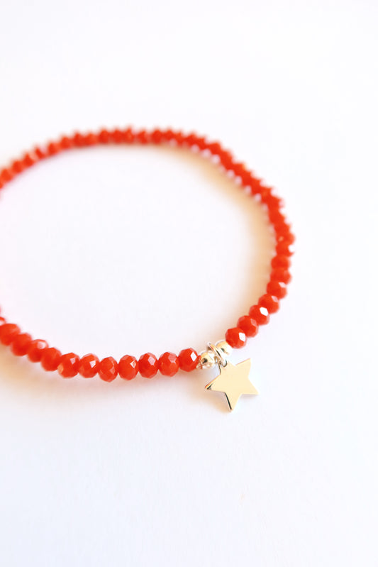 Pulsera Roja Estrella
